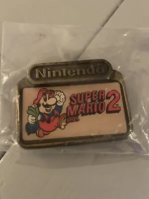 Super Mario Bros. 2 Nintendo NES Era 1989 Kid's Metal Belt Buckle By Lee Co. • $35