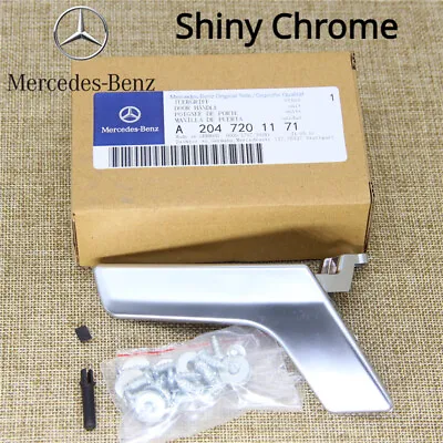 Chrome Shiny Left Driver Side Interior Door Handle Repair Kit For Benz C250 C300 • $14.99