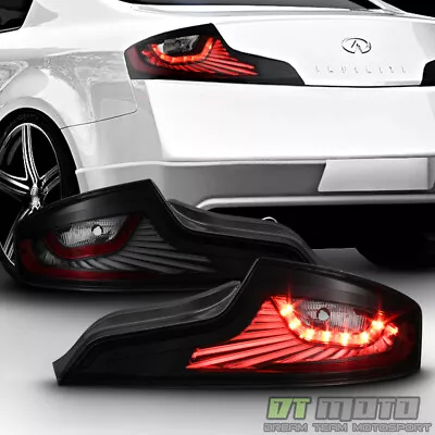 For 203-2005 Infiniti G35 Coupe Black Smoked LED Tail Lights Lamps Left+Right • $218.99