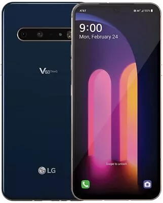 LG V60 ThinQ 5G 6.8  128GB 8GB LM-V600 GSM LTE GSM Unlocked Classy Blue • $199.97