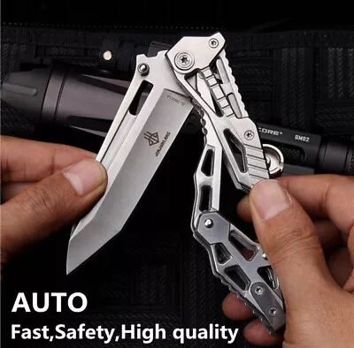 Tactical Pocket Knife Survival Spring Assist Knife Camping Combat Folding Knives • $11.69