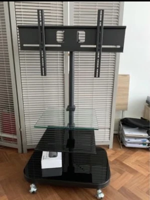 £60 • Buy Allcam AVF 941 Mobile TV Floor Stand Unit + FS9GLS Glass Shelf