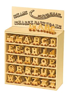 £1.30 • Buy Baby Christening Gifts Wooden Letters Train For Personalised Baby Name Train