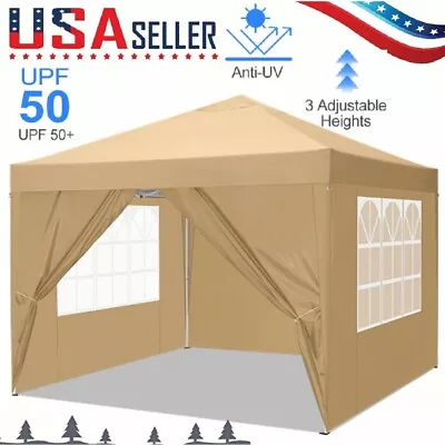 10'x10' Pop Up Canopy Instant Folding Outdoor Tent Sun Shelter For Vendor Events • $109.59