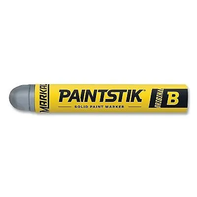 Paintstik Original B Solid Paint Marker 11/16 In Dia 4-3/4 In L Gray LA-CO • $14.60