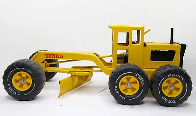 Vintage Tonka Road Grader Scraper MR-970 Yellow Construction Vehicle • $69.99