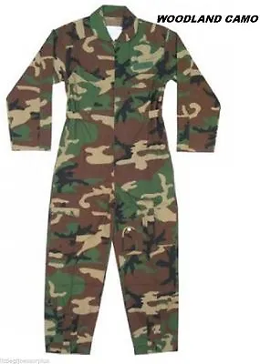 Military Flightsuit AirForce Mechanic Camo Coveralls Flight Suit Uniform Overall • $63.99