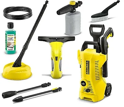 Home Cleaning Set Kärcher High-Pressure Washer + Brush + Foam Nozzle +Window Vac • £289.99