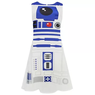 Star Wars Womens/Ladies R2-D2 Cosplay Skater Dress (NS5726) • $26.95