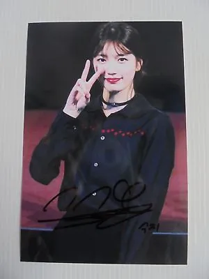 Suzy Bae Miss A 4x6 Photo Korean Actress KPOP Autograph Signed USA Seller 23 • $14.99