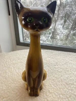 Ceramic Siamese Cat Figurines • $10