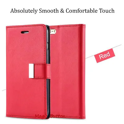 For IPhone 8 Plus 6s 7 SE 2020 2022 Leather Wallet Case Card Shockproof Cover • $9.99