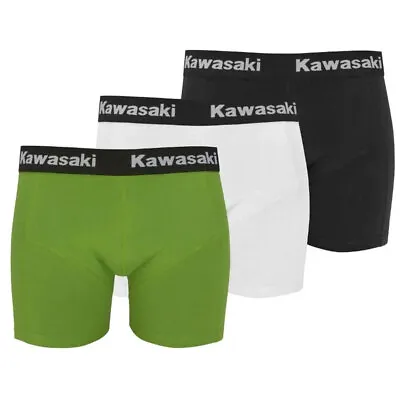 Kawasaki Genuine Mens Coloured Boxer Shorts Pack Of 3 Size Small • £33.86