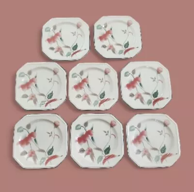 Mikasa Continental Silk Flowers Salad/Dessert Plates-F3003-Japan 8-1/4 -Set Of 8 • $19