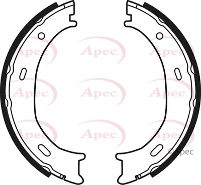 Handbrake Shoes Set Fits MERCEDES G300 W461 W463 3.0D 1996 On Parking Apec New • $25.75