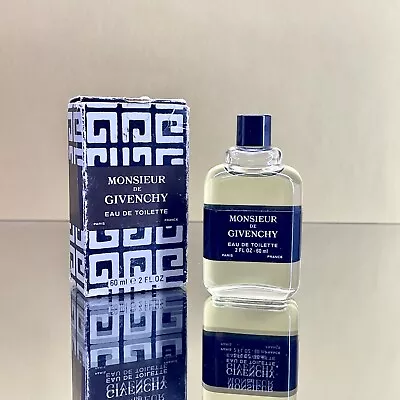 Monsieur De Givenchy Eau De Toilette 2.0oz-60ml Splash New Rare Vintage (BM18 • $109.95