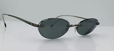 Vintage Silhouette SPX1520 Gray Oval Rimless Sunglasses Austria FRAMES ONLY • $37.40