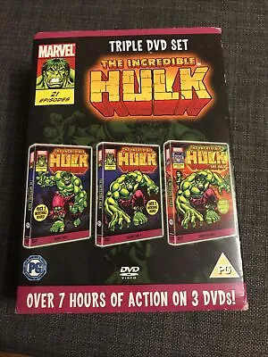 The Incredible Hulk Marvel Triple Pack DVD Set 1996 (2011) • £19.99