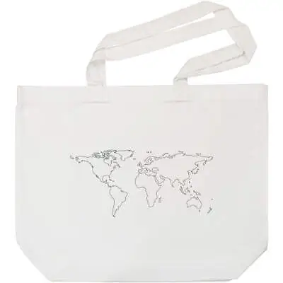 £9.99 • Buy 'World Map' Tote Shopping Bag For Life (BG00060163)