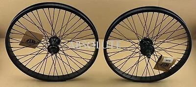 20 X2.125 BMX BIKE ALLOY Front OR 9T Cog Rear Wheel 48 Spoke Sealed Bearing BLK • $78.89