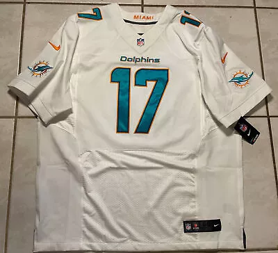 NWT NIKE ELITE Miami Dolphins Ryan Tannehill NFL Away Jersey Size 56 MSRP $295 • $99.99
