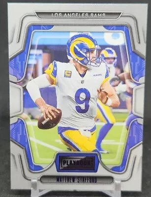 2022 Panini PlayBook Football Matthew Stafford Purple Card #79 Los Angeles Rams • $1.25