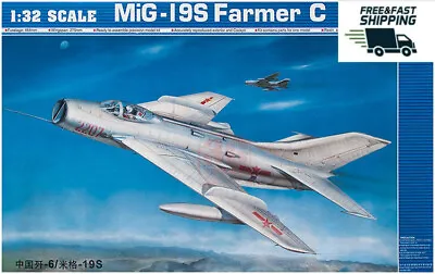 Trumpeter 02207 1/32 MiG-19s Farmer C (F-6) Plastic Model Kit • $50.51
