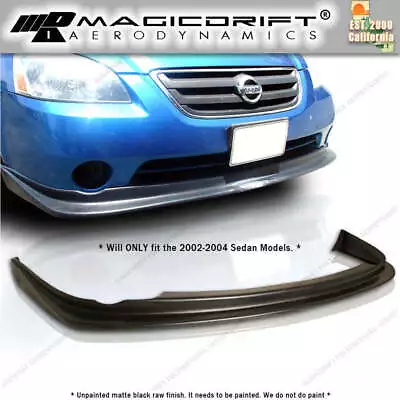 For 02 03 04 Nissan Altima Sedan Front Bumper Chin Spoiler Lip VIP Style • $62.99