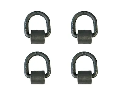 4 Pack Heavy Duty 1/2  Weld-On D Ring Flatbed Truck Trailer Cargo Tie Down Ring • $24.98
