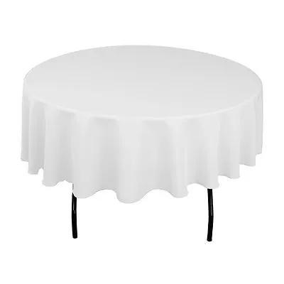 $32.99 • Buy Tablecloth Round Seamless 72  Polyester By Broward Linens (Variety Of Colors)