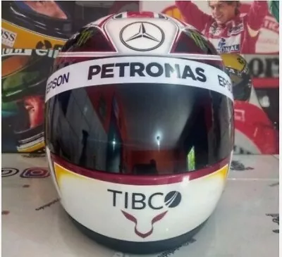 Lewis Hamilton Full Helmet British GP 2019 1/1 Handmade Mercedes Caschi No Spark • £419