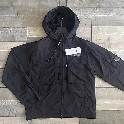 CP Company Chrome-R Hooded Jacket In Black • £370