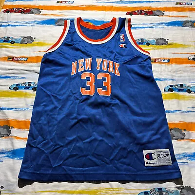 Vintage New York Knicks Patrick Ewing Champion Jersey / Size Youth XL 18-20 • $49.99