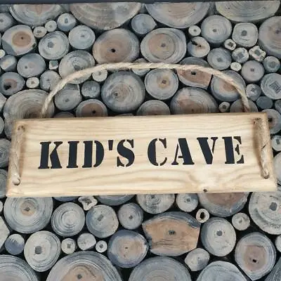 £12 • Buy Handmade  ''KID'S CAVE'' Wall Plaque