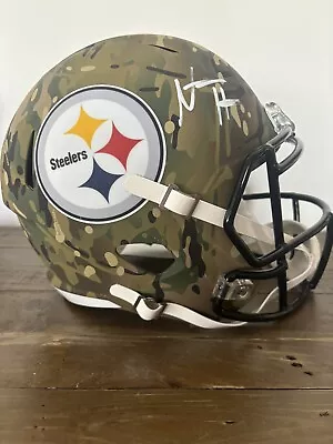 Najee Harris Auto Signed Full Size Replica Camo Helmet Steelers Fanatics • $81