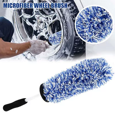 Car Wheel Cleaning Brush Tool Tire Washing Clean Bendable Duster Cleaner Tool • $15.57