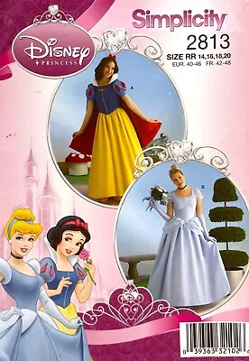 £12.84 • Buy Simplicity Misses' Costume Disney Princess Pattern 2813 Size 14-20 UNCUT
