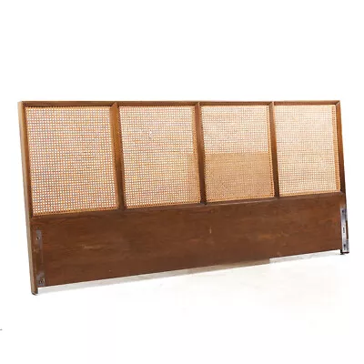 Paul McCobb For Calvin Mid Century Cane King Headboard • $3295