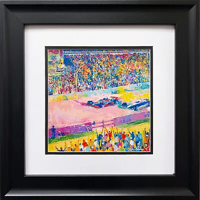 LeRoy Neiman  Finish At Indy  Newly CUSTOM FRAMED Art Indianapolis 500 IndyCar • $69.99