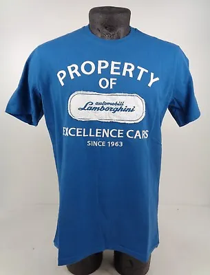 NEW GENUINE Lamborghini Automobili 'Property Of' Ink Blue T-Shirt XLARGE LT16 • £15.95