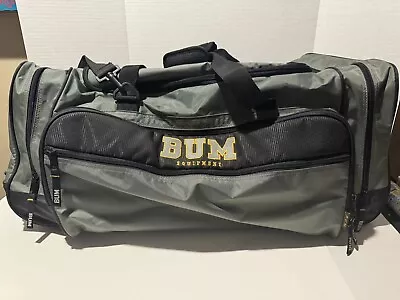 BUM Equipment Duffle Bag Gym Shoulder Strap Green Vtg - Approx 29”x15x14” • $29.99