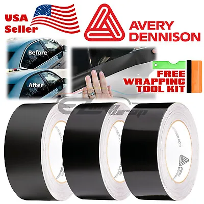 Avery Dennison Gloss / Matte / Satin Black Out Vinyl Wrap Chrome Delete Trim • $19.79