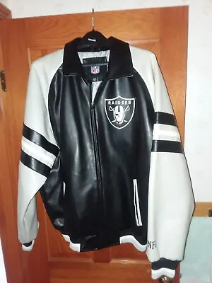 Vintage Oakland Raiders Leather Jacket  • $200