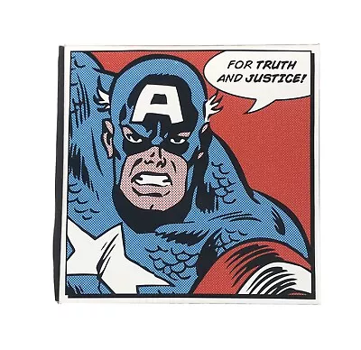 MARVEL Captain America Canvas Wall Art By Pyramid International 30cmx30cm • £19.99