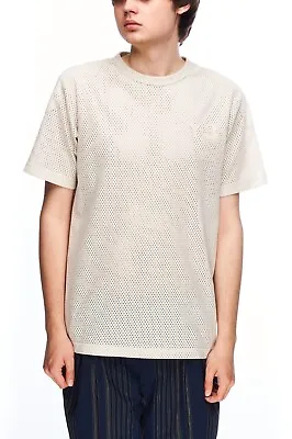 ADIDAS YOHJI YAMAMOTO Y-3 T-Shirt Beige Men's Short Sleeve Tee Size S • £61.85