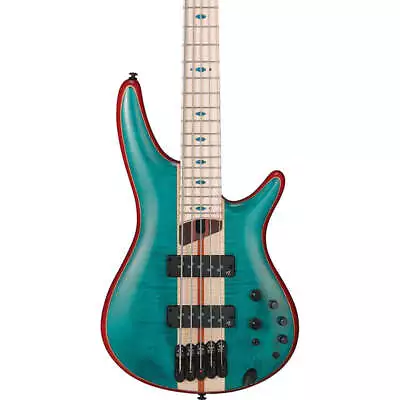 Brand New Ibanez SR1425BCGL Premium 5-String Electric Bass Caribbean Green Low G • $1599.99