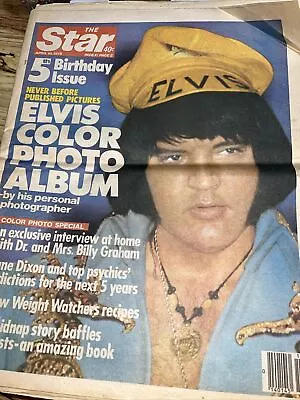 Star Tabloid April 10 1979 Elvis Presley Color Photo Album • $10
