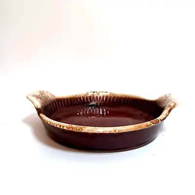 McCoy Pottery Pie Baking Dish Brown Drip USA 7031 Vintage Granny Cottage Core • $26.96