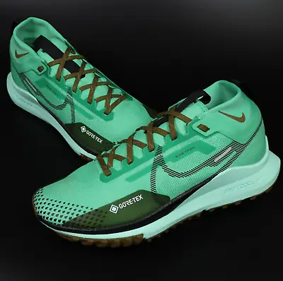 Nike React Pegasus Trail 4 GTX Gore-Tex Green Size 8 Men's • $103.99