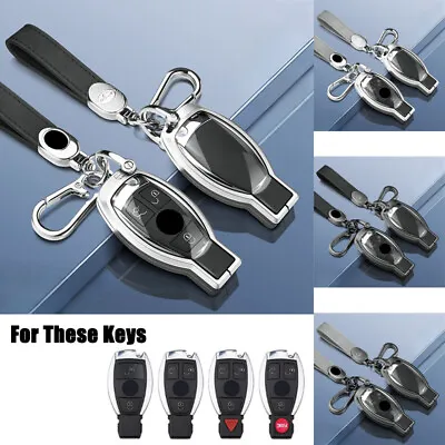 Aluminum Alloy TPU Car Key Case Cover For Benz C E S CLA CLS CLK GLK W203 W204 • $28.20